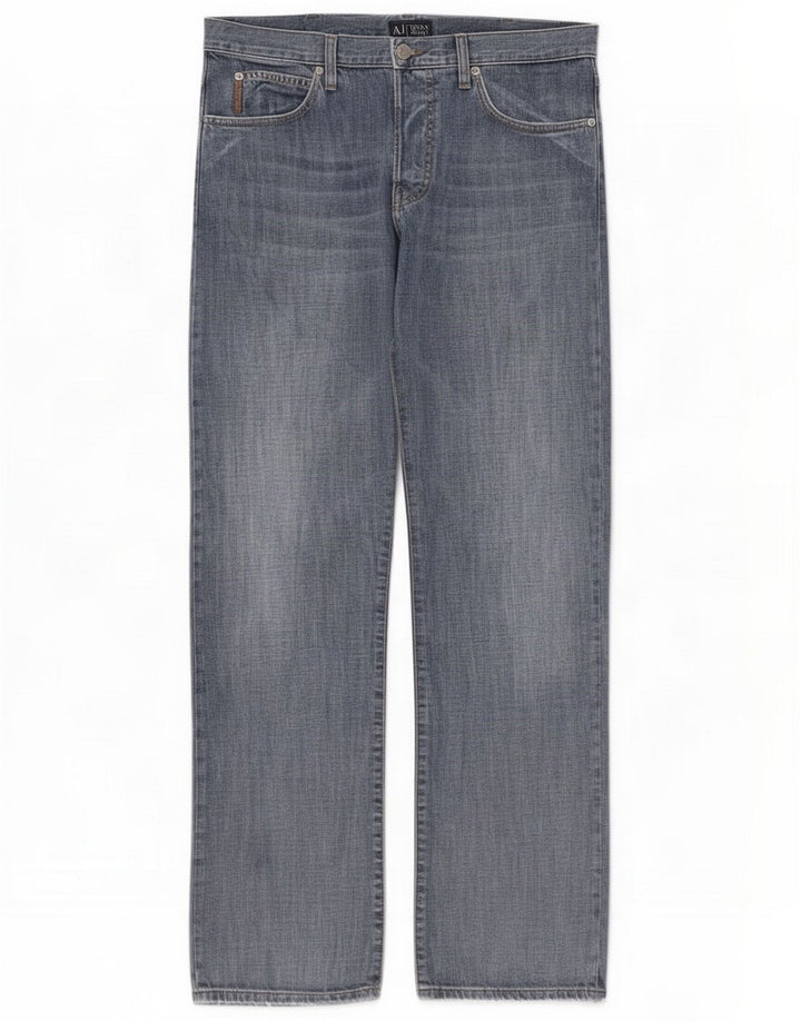 Armani Mens Straight Jeans W36 L33 Azul