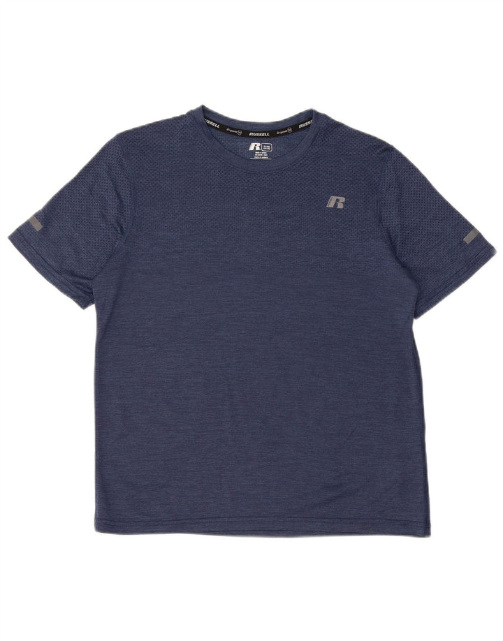 Camiseta RUSSELL ATLÉTICA Meninos Dri-Power Top 14-15 Anos XL Azul Marinho