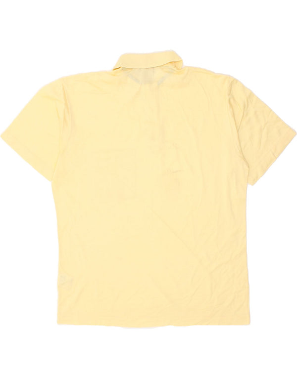 Camisa polo masculina ERMENEGILDO ZEGNA IT 50 algodão amarelo médio