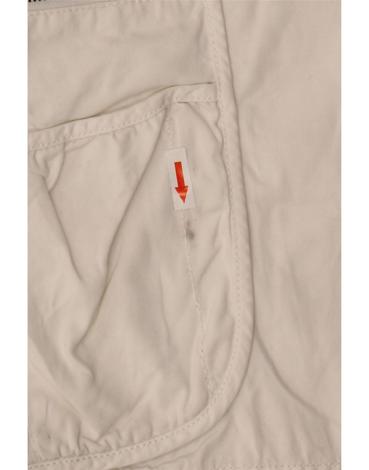 Shorts cargo masculino French Connection W36 grande algodão branco