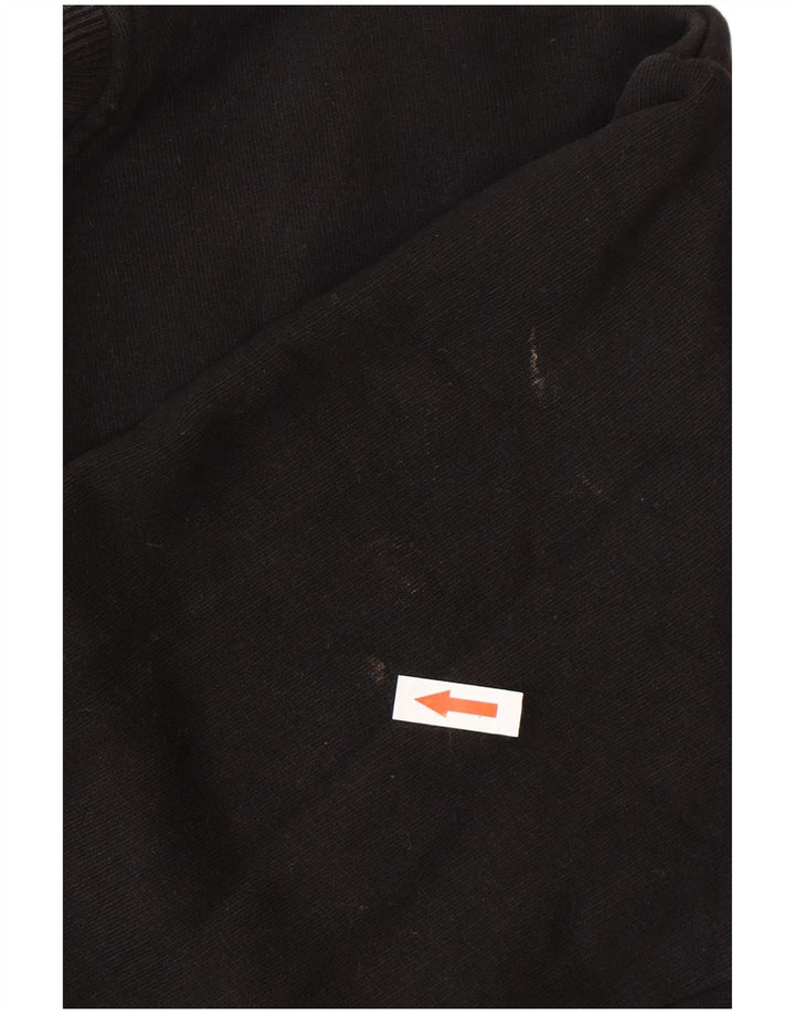 K-Way moletom masculino jumper grande algodão preto