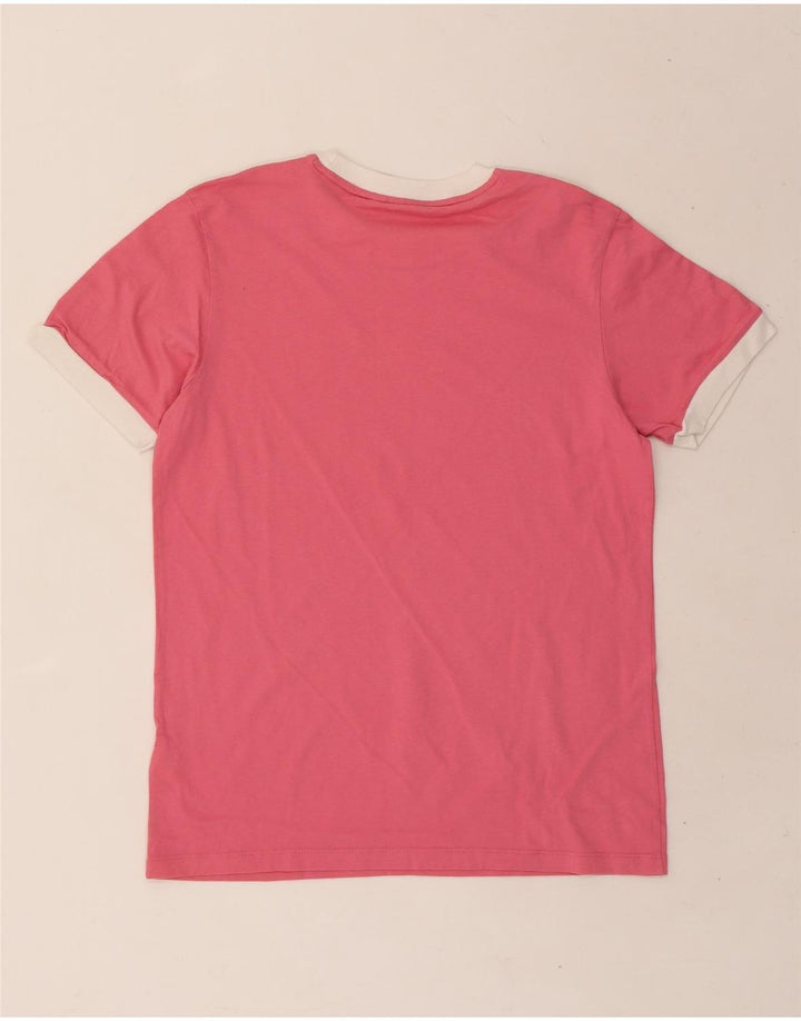 ADIDAS Womens Oversized T-Shirt Top UK 6 XS Pink Cotton Vintage Adidas and Second-Hand Adidas from Messina Hembry 