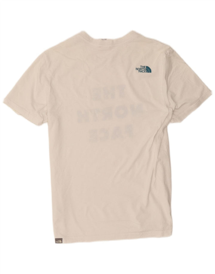 Camiseta gráfica masculina The North Face Top médio algodão branco
