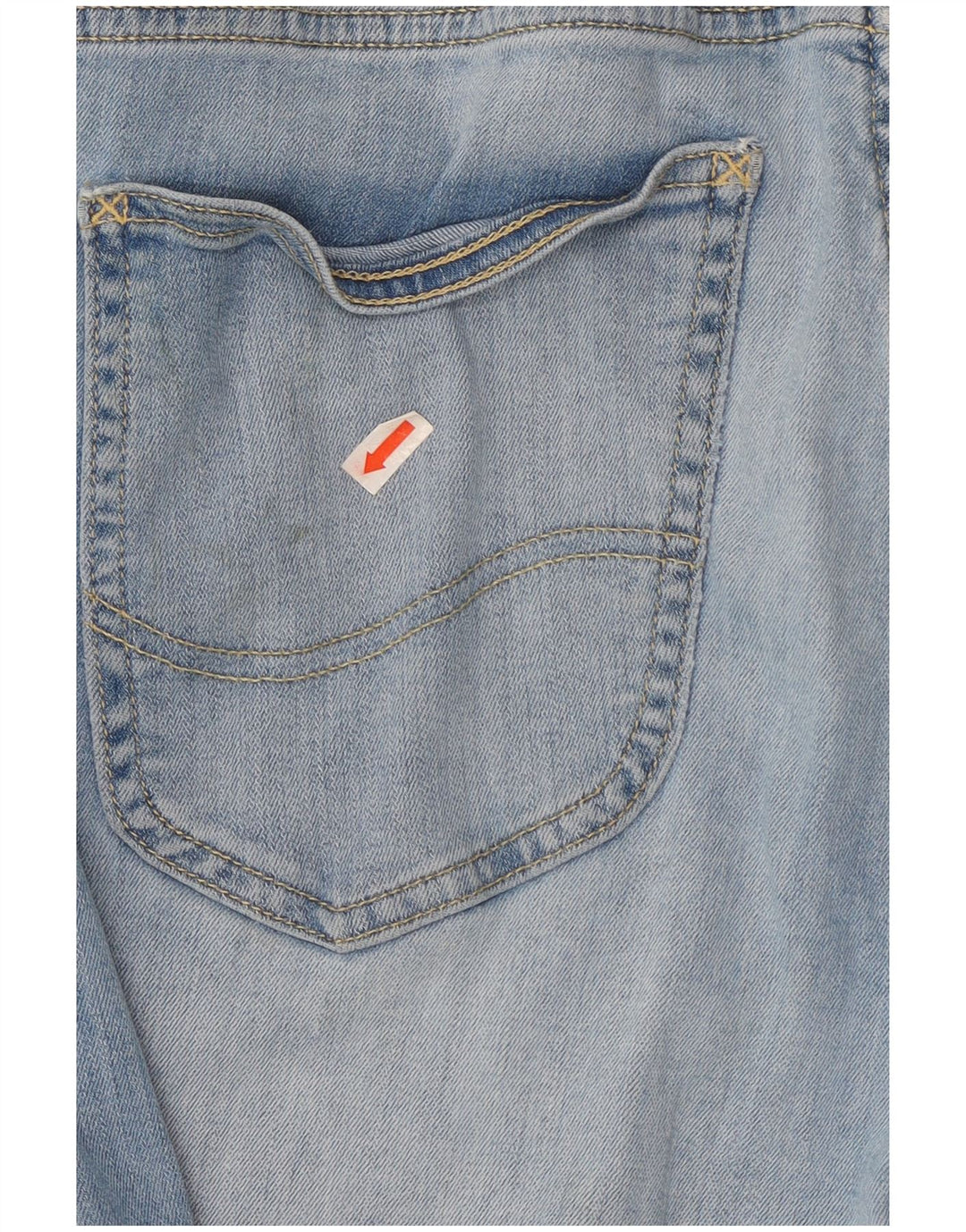 Lee Womens Luke Slim Jeans W31 L32 Azul Algodão