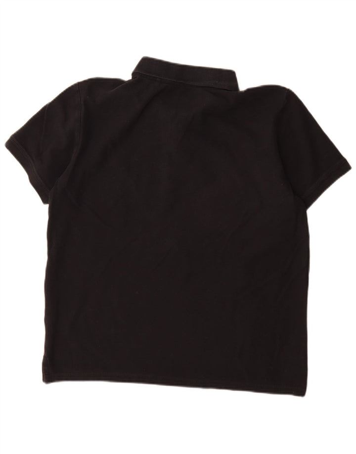 Camisa polo masculina Mustang de algodão preto médio