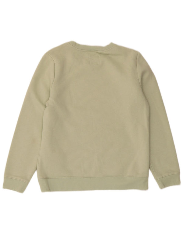 Crew Clothing Womens Sweater Jumper Reino Unido 10 Pequeno Algodão Verde