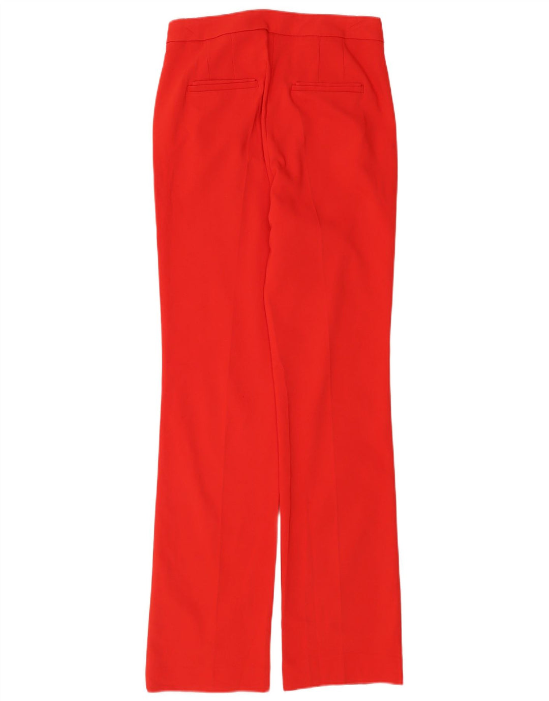 Zara Calça feminina reta casual médio W28 L34 vermelha
