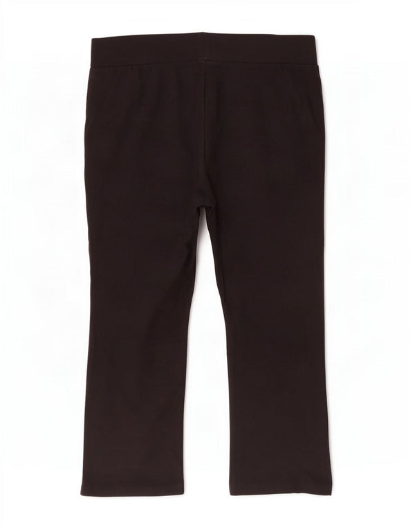 Calça de treino feminina Marks & Spencer UK 22 3XL preta viscose