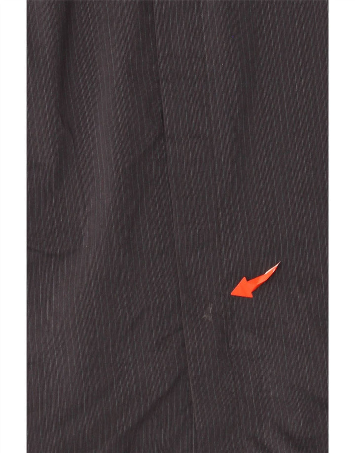 Camisa masculina Trussardi tamanho 41 algodão listrado preto médio