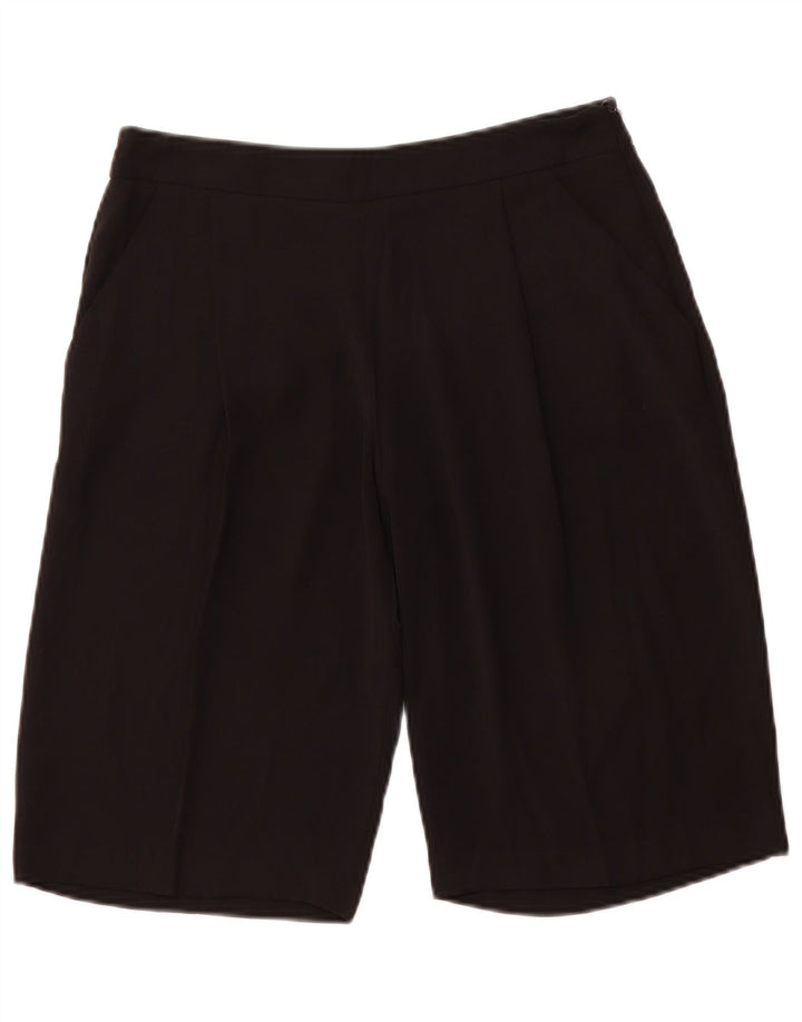 ZARA Shorts Chino Feminino Pequeno W26 Preto