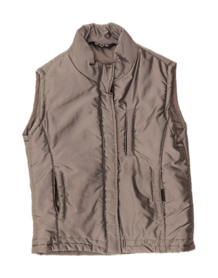 Colete acolchoado feminino ZOE UK 14 nylon cinza médio