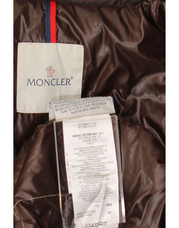 Moncler Jaqueta acolchoada para meninos 11-12 anos poliéster marrom