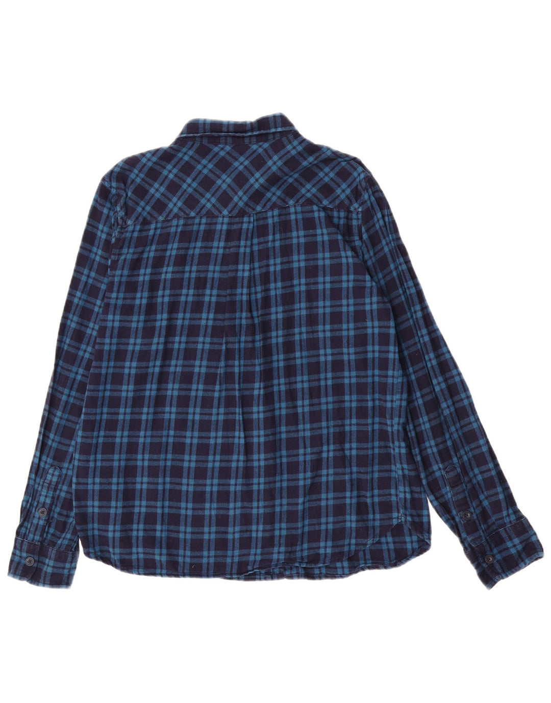 Camisa masculina de flanela Mountain Warehouse grande algodão xadrez azul marinho