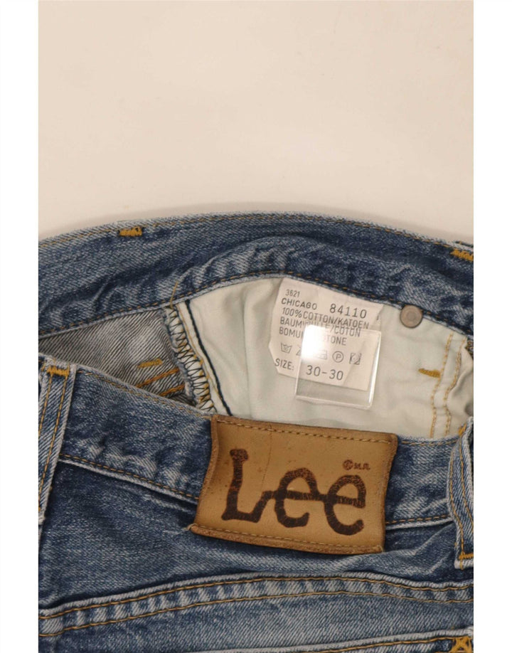Shorts jeans Lee masculino Chicago Distressed W30 algodão azul médio