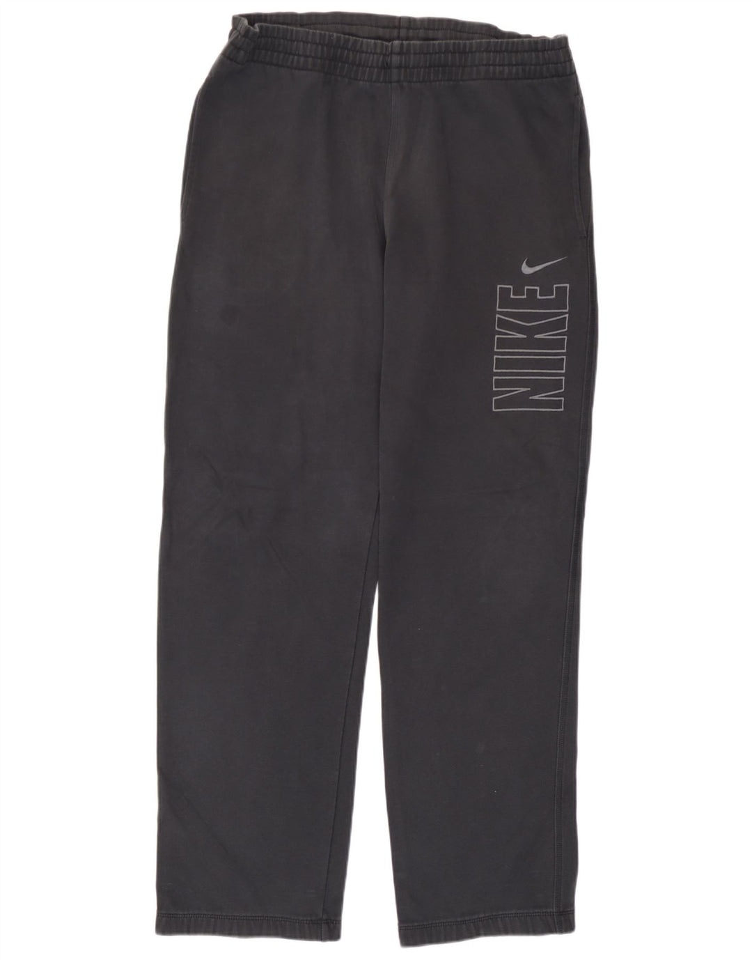 Calça de treino Nike masculina gráfica média de algodão preto