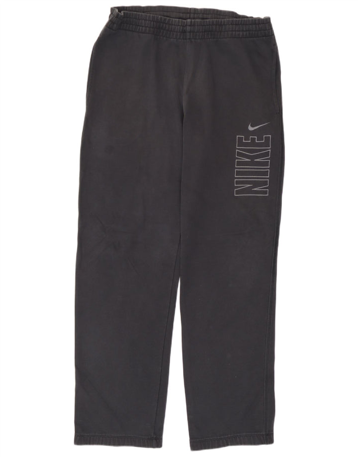 Calça de treino Nike masculina gráfica média de algodão preto