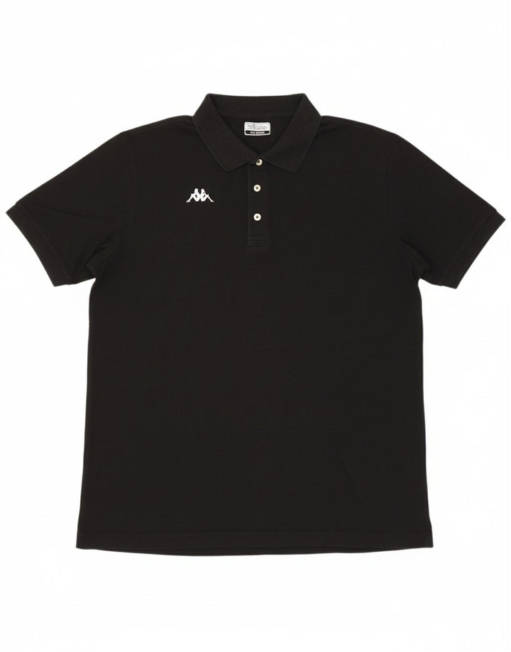 Camisa polo masculina KAPPA 2XL algodão preto