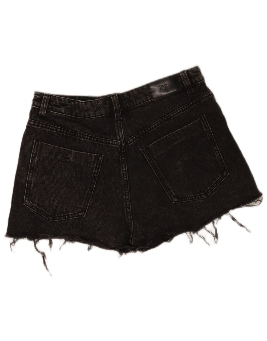Shorts jeans feminino Zara EU 40 médio W30 algodão preto