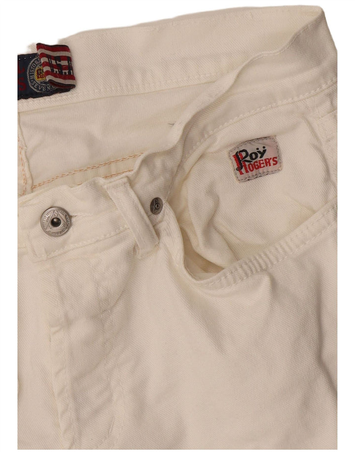 Roy Rogers Jeans feminino baixo skinny W30 L32 branco
