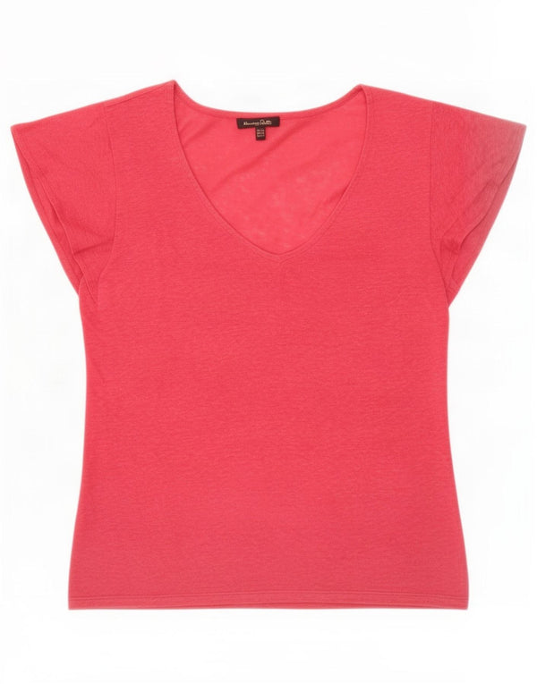 Camiseta feminina Massimo Dutti UK 6 XS rosa