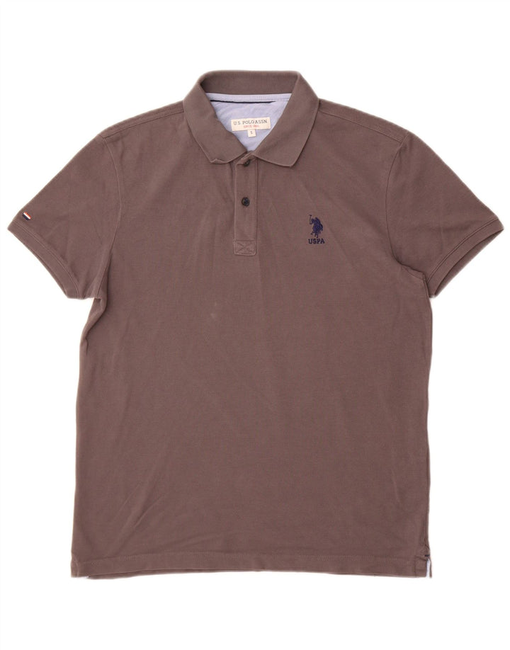 US Polo Assn. Camisa Polo Masculina Pequena Algodão Cinza