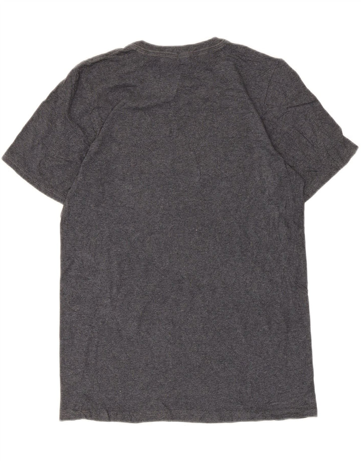 Russell Athletic Camiseta masculina gráfica top pequeno algodão cinza