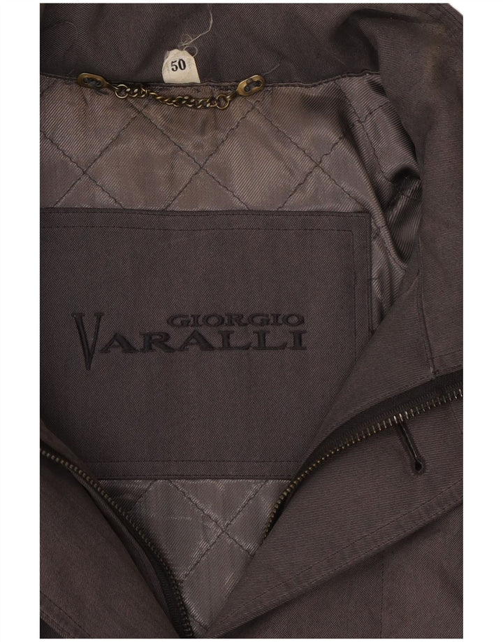 Casaco corta-vento masculino GIORGIO VARALLI IT 50 grande cinza