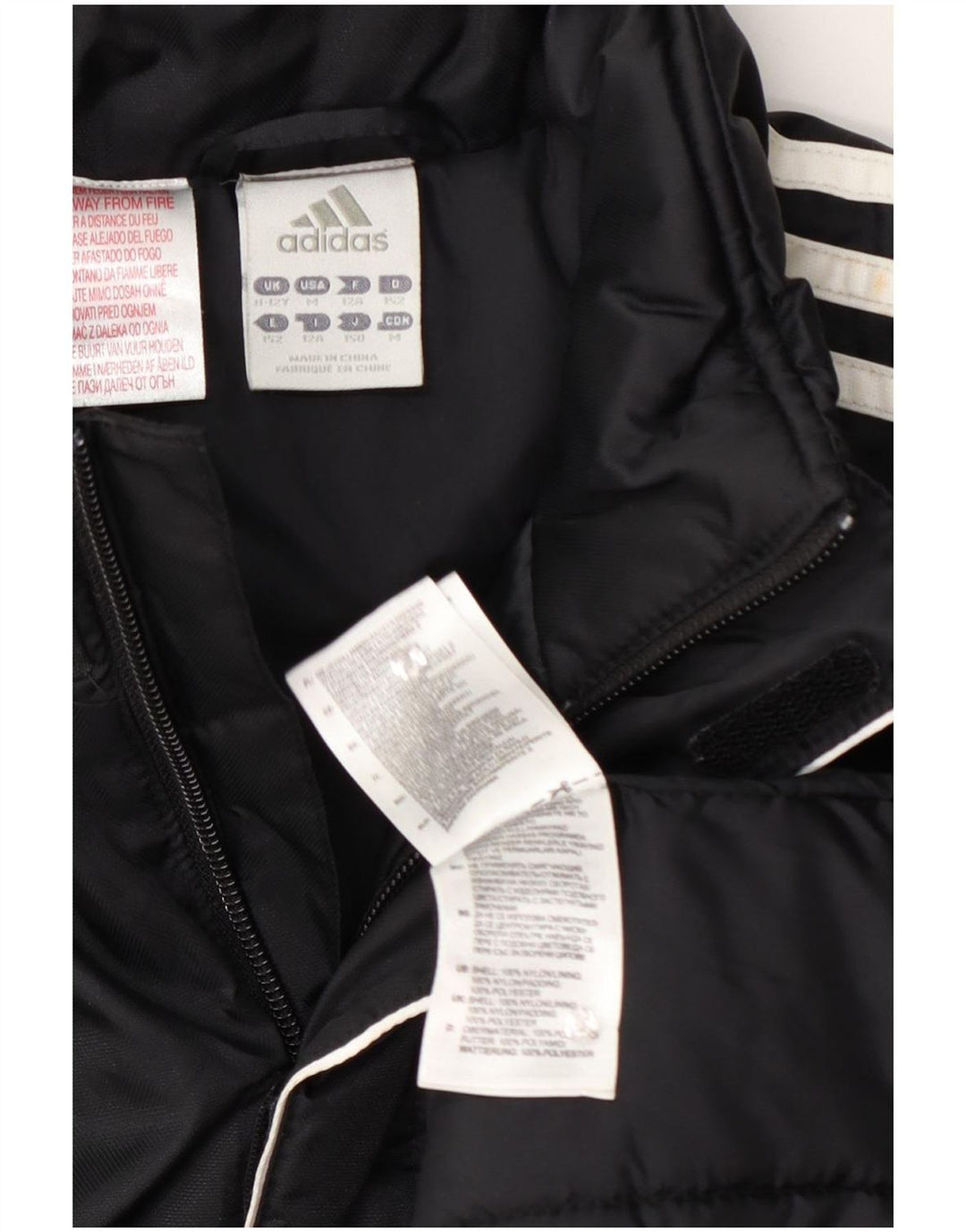 Jaqueta acolchoada Adidas Menino 11-12 Anos Preto Nylon