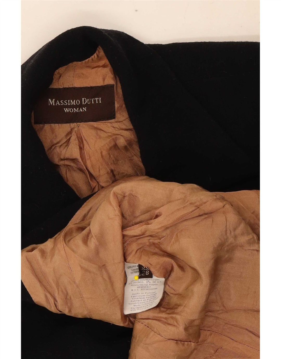Jaqueta blazer feminina Massimo Dutti com 4 botões UE 38 pequena lã preta