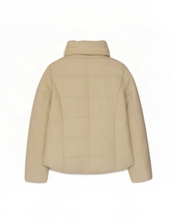 Jaqueta acolchoada feminina Kappa UK 16 grande nylon branco