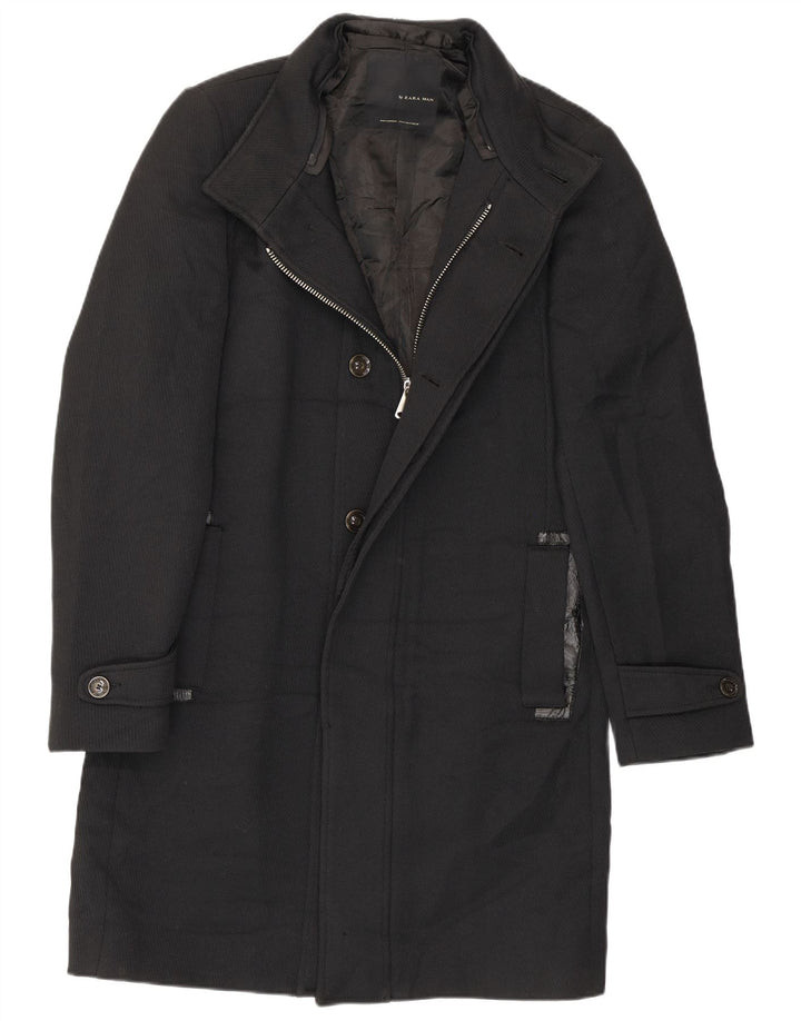 Sobretudo masculino Zara UK 38 médio preto
