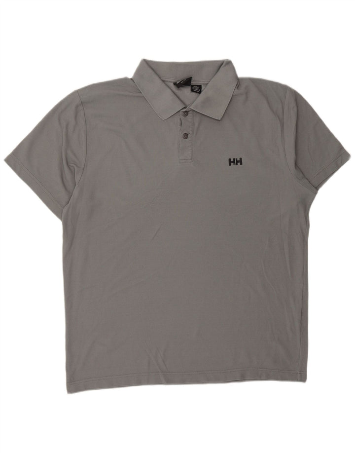 Camisa pólo masculina HELLY HANSEN XL cinza poliéster