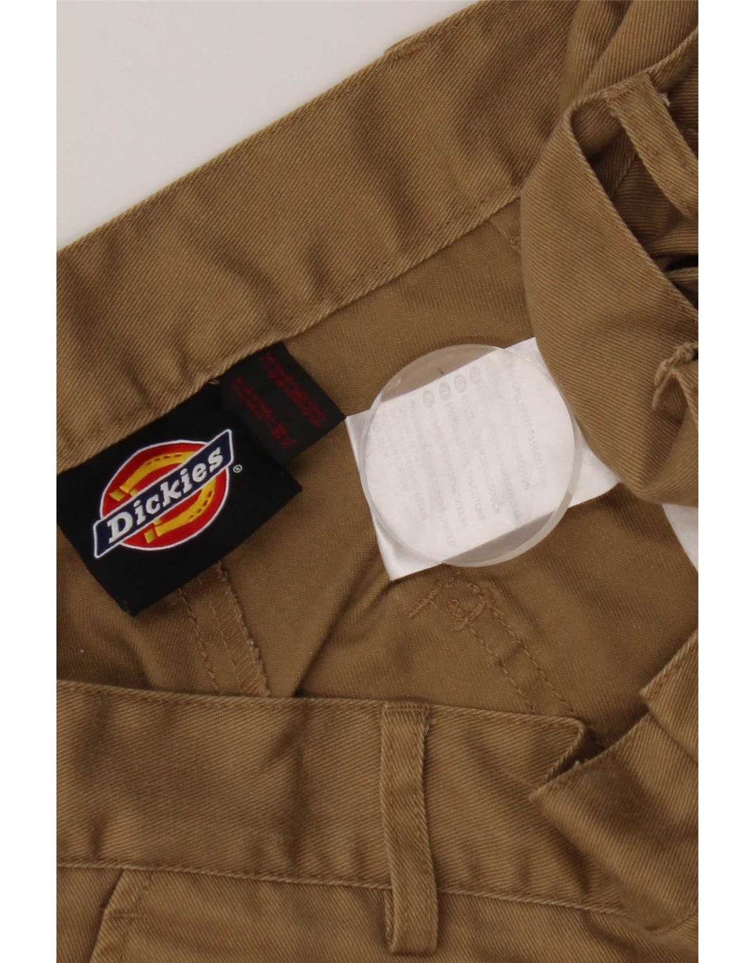 Shorts cargo masculino Dickies W36 grande poliéster bege