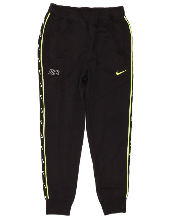 Nike masculino gráfico agasalho calças joggers pequeno poliéster preto