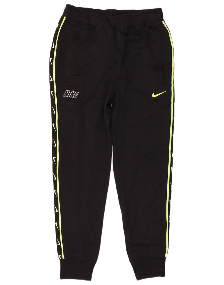 Nike masculino gráfico agasalho calças joggers pequeno poliéster preto