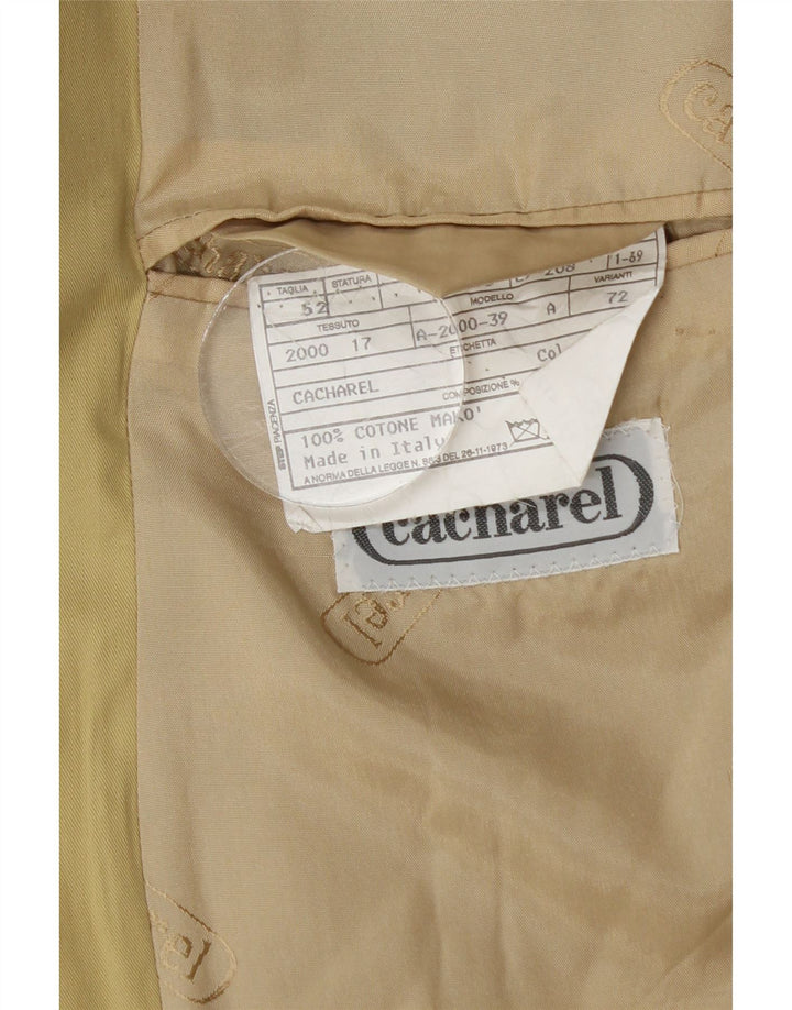 Jaqueta Blazer Masculina Cacharel com 2 Botões IT 52 XL Algodão Bege