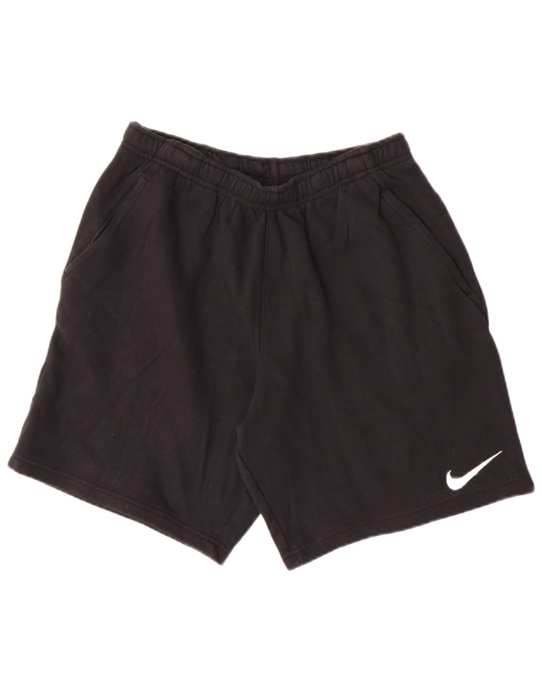 Shorts esportivos masculinos Nike Loose Fit médio algodão preto