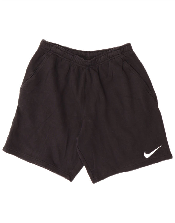 Shorts esportivos masculinos Nike Loose Fit médio algodão preto