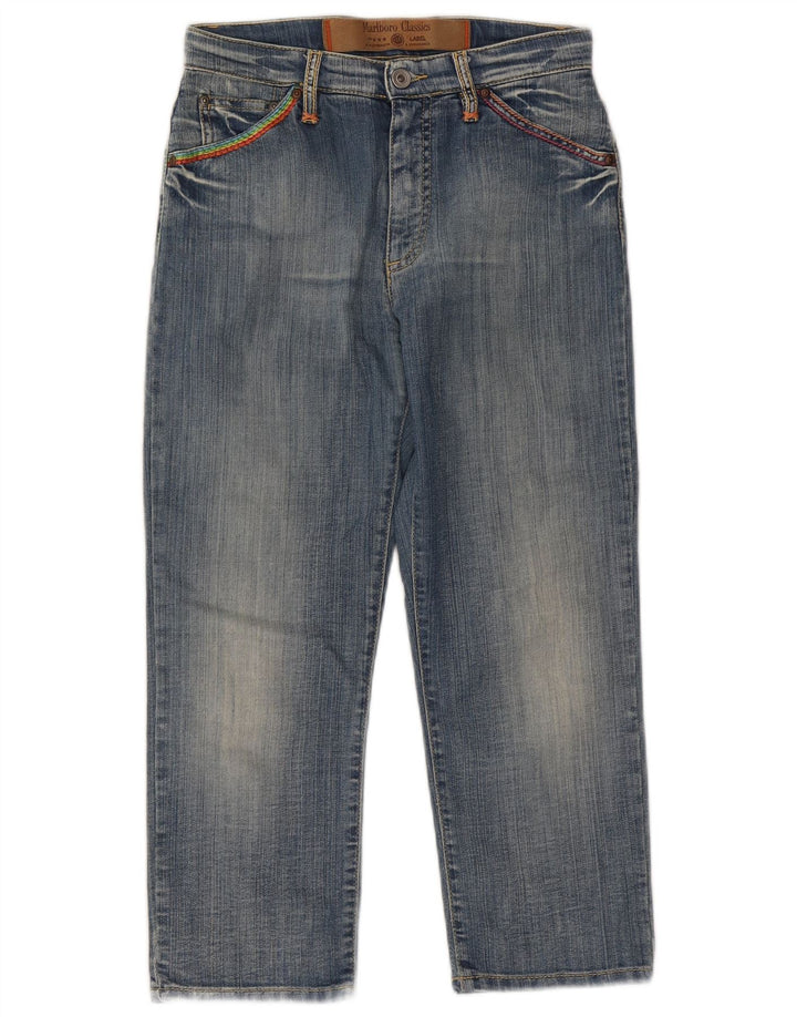 Calça jeans feminina Marlboro Classics W27 L22 azul algodão