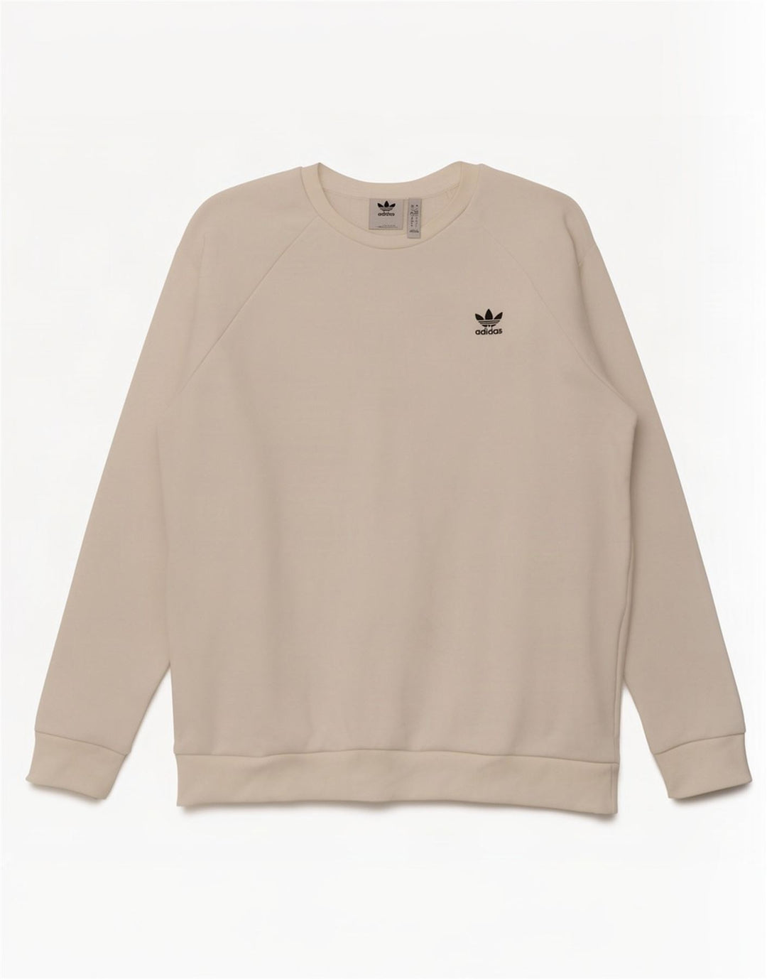 Adidas Mens Moletom Jumper Grande Algodão Branco