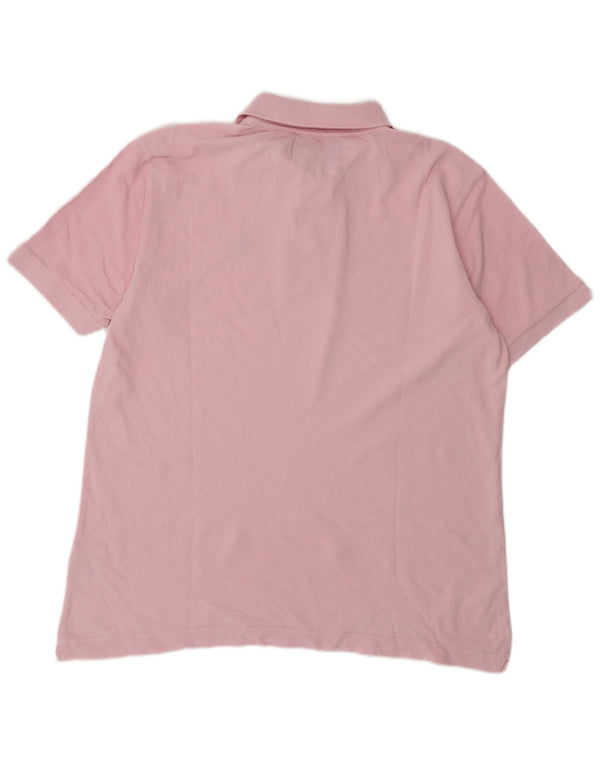 Camisa polo masculina Kappa grande algodão rosa