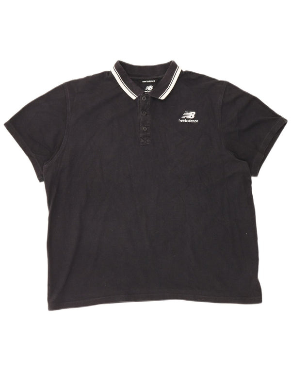 Camisa polo masculina New Balance XL algodão preto