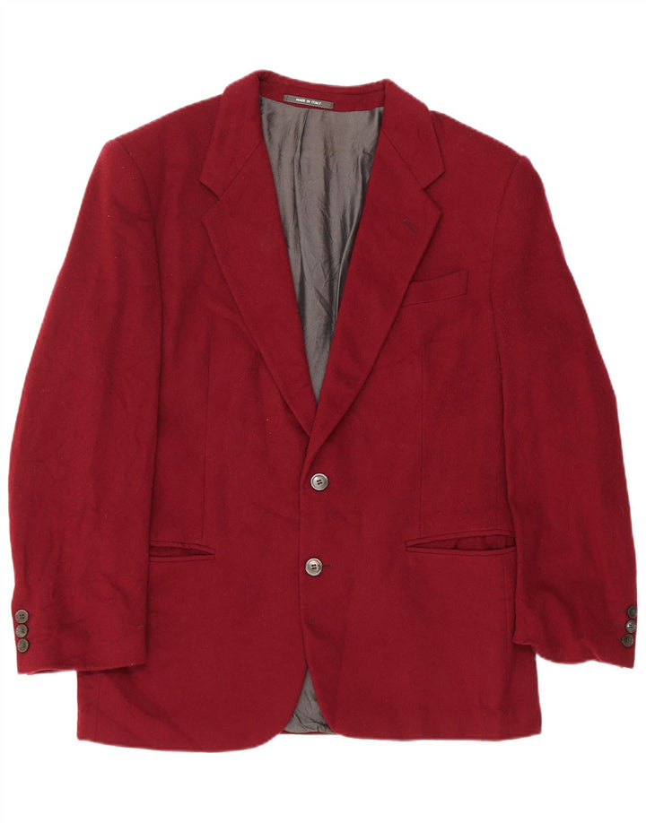 Jaqueta Blazer Lebole Masculina com 2 Botões IT 48 Lã Borgonha Média