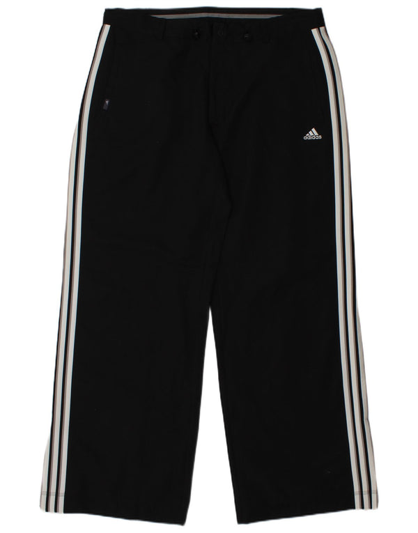 ADIDAS Womens Tracksuit Trousers UK 18 XL Black Cotton
