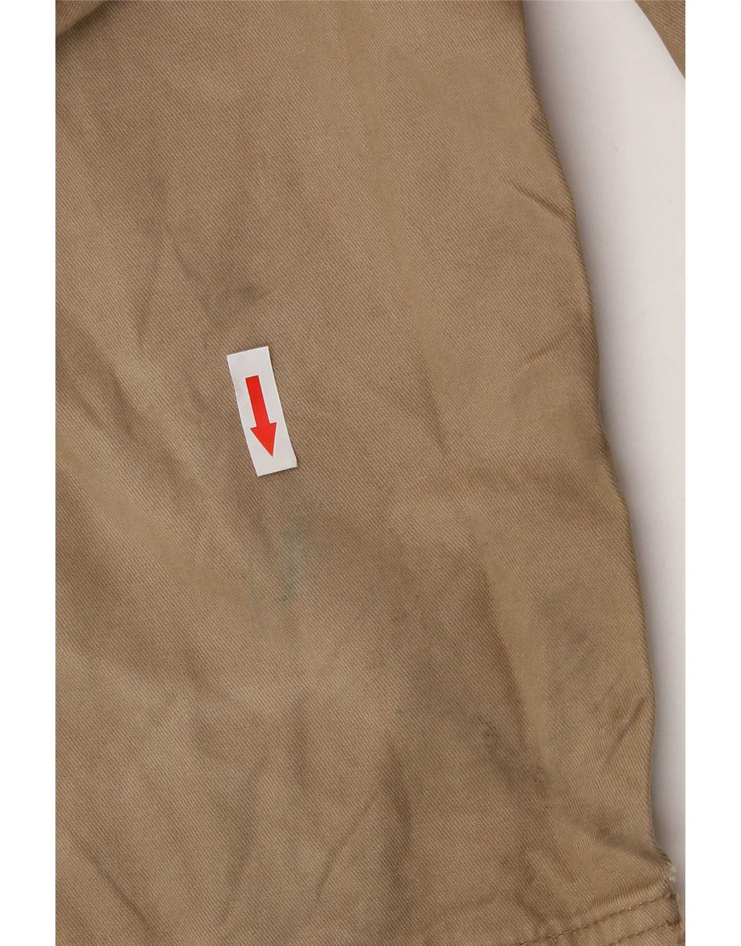 Calça cargo reta masculina Marks & Spencer W32 L29 algodão bege