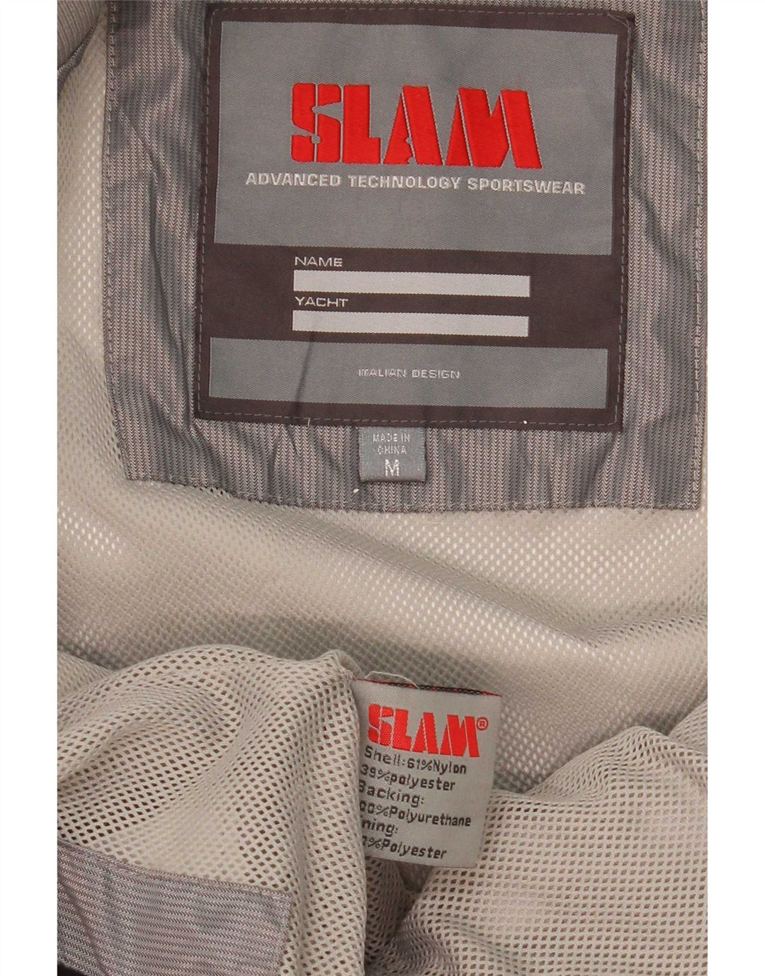 Jaqueta bomber feminina Slam UK 14 nylon cinza médio