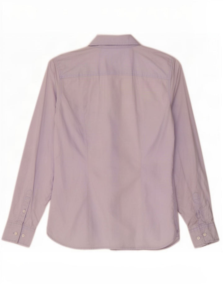 Camisa feminina Tommy Hilfiger EUA 8 algodão azul médio