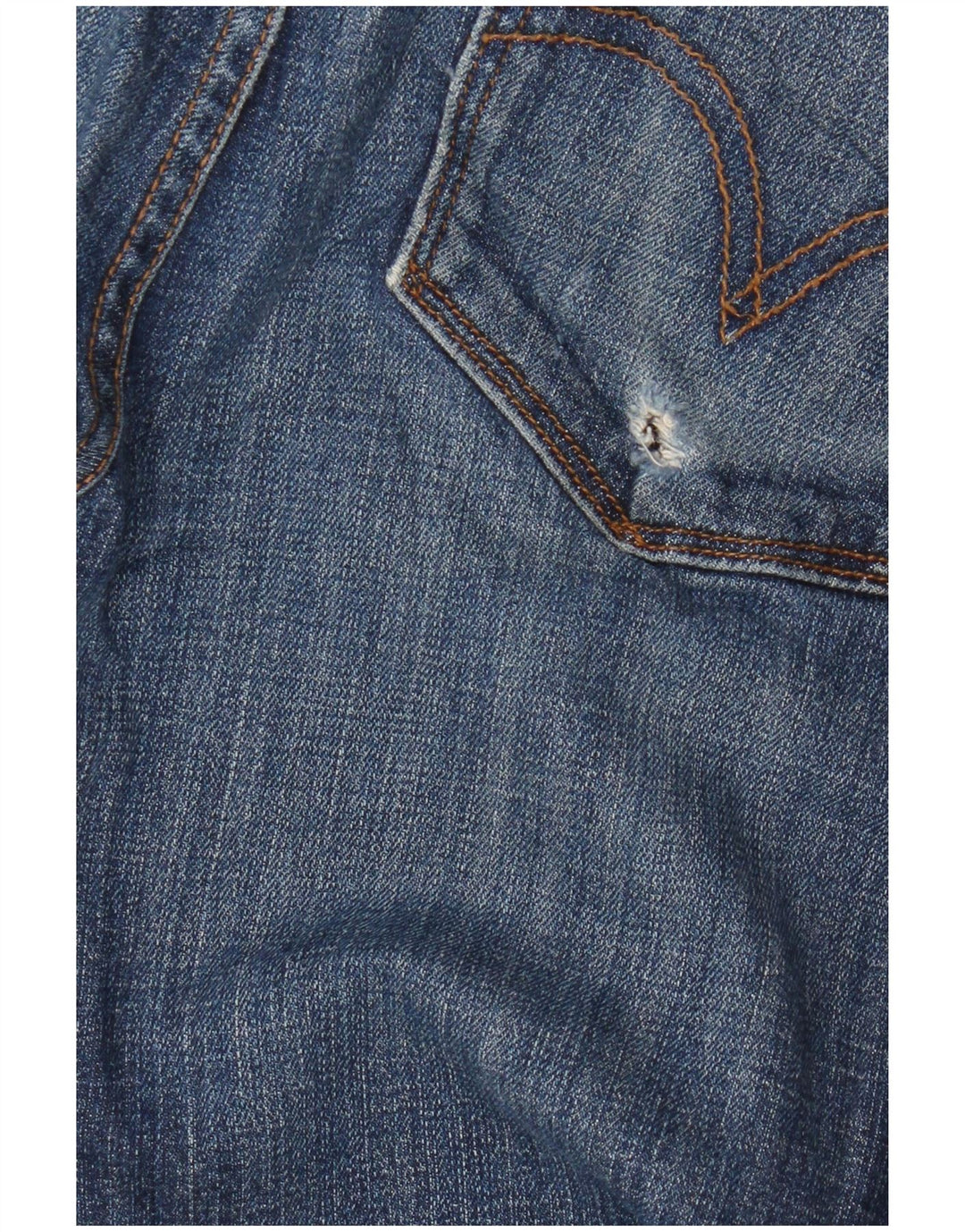 Calça jeans feminina Levi's 525 Bootcut US 10 grande W30 L28 azul algodão