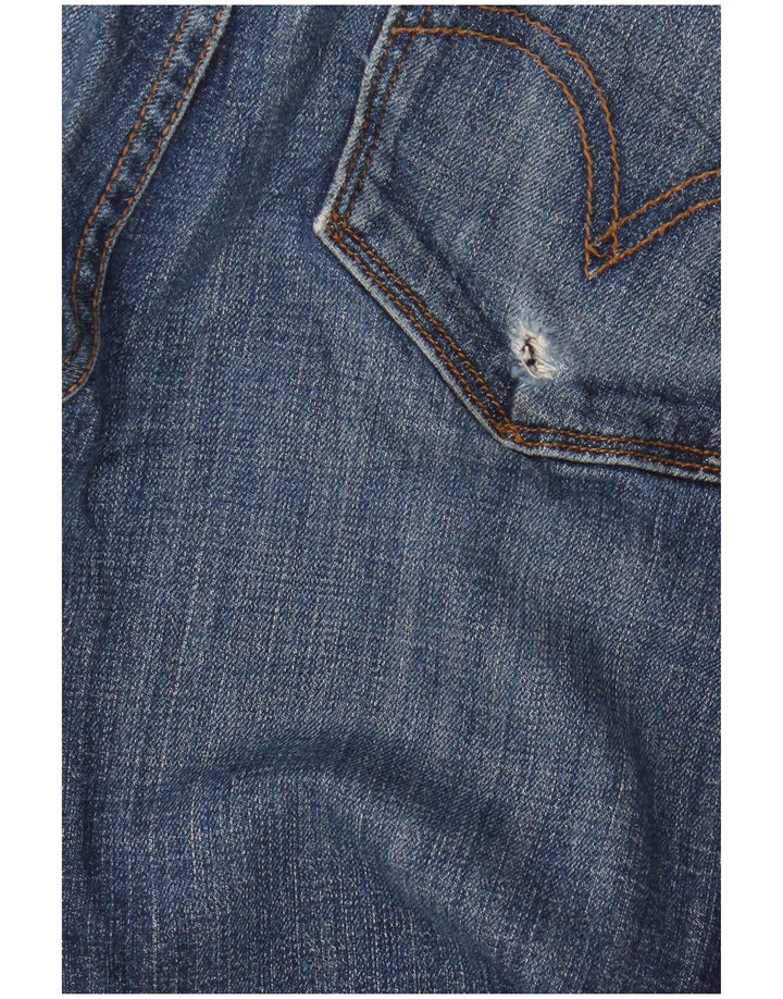 Calça jeans feminina Levi's 525 Bootcut US 10 grande W30 L28 azul algodão