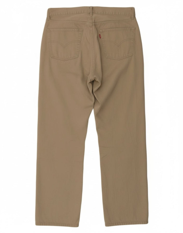 Levi's Masculino 551 Straight Jeans W36 L30 Algodão Bege